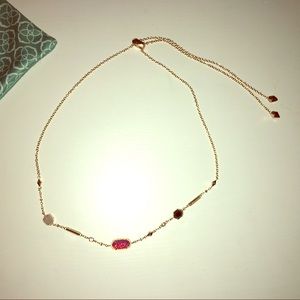 Kendra Scott Maddie Rose Gold Bolo Necklace